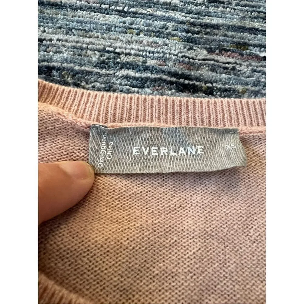 Everlane Womens Sweater Pink Pullover 100% Cashmere Crewneck size XS